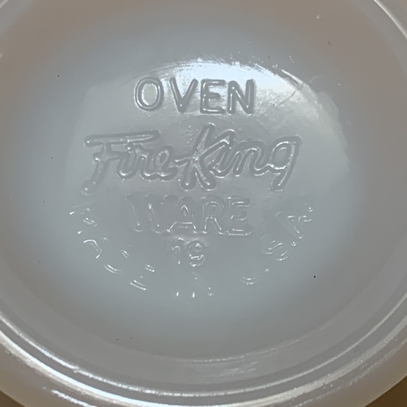 Vintage Fire King milk glass with gold trim creamer. See photos for details. - Picture 6 of 8